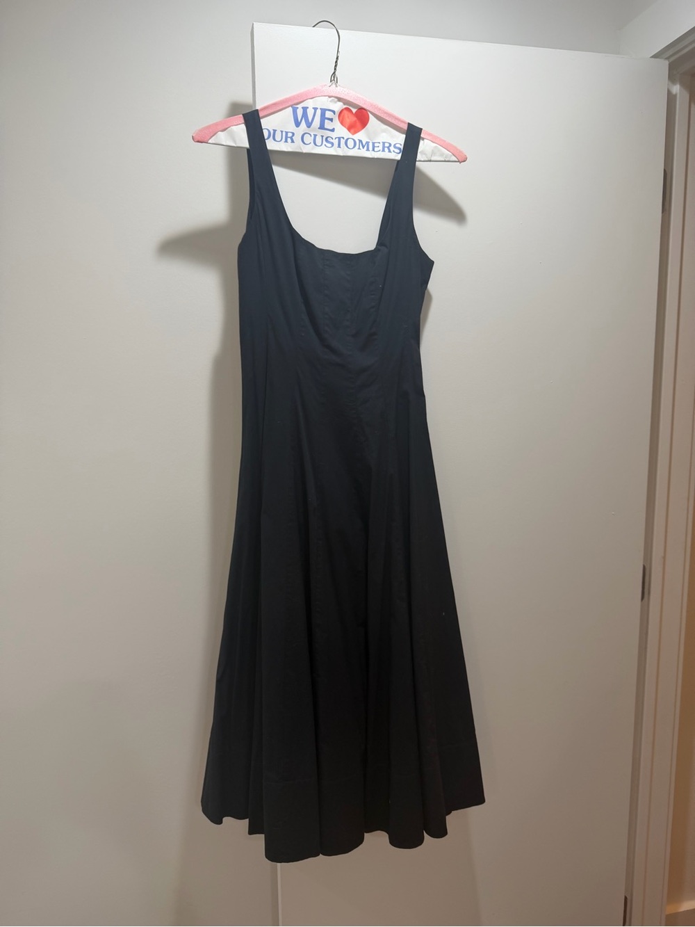 Staud Wells Black Midi Dress - Picture 3 of 4